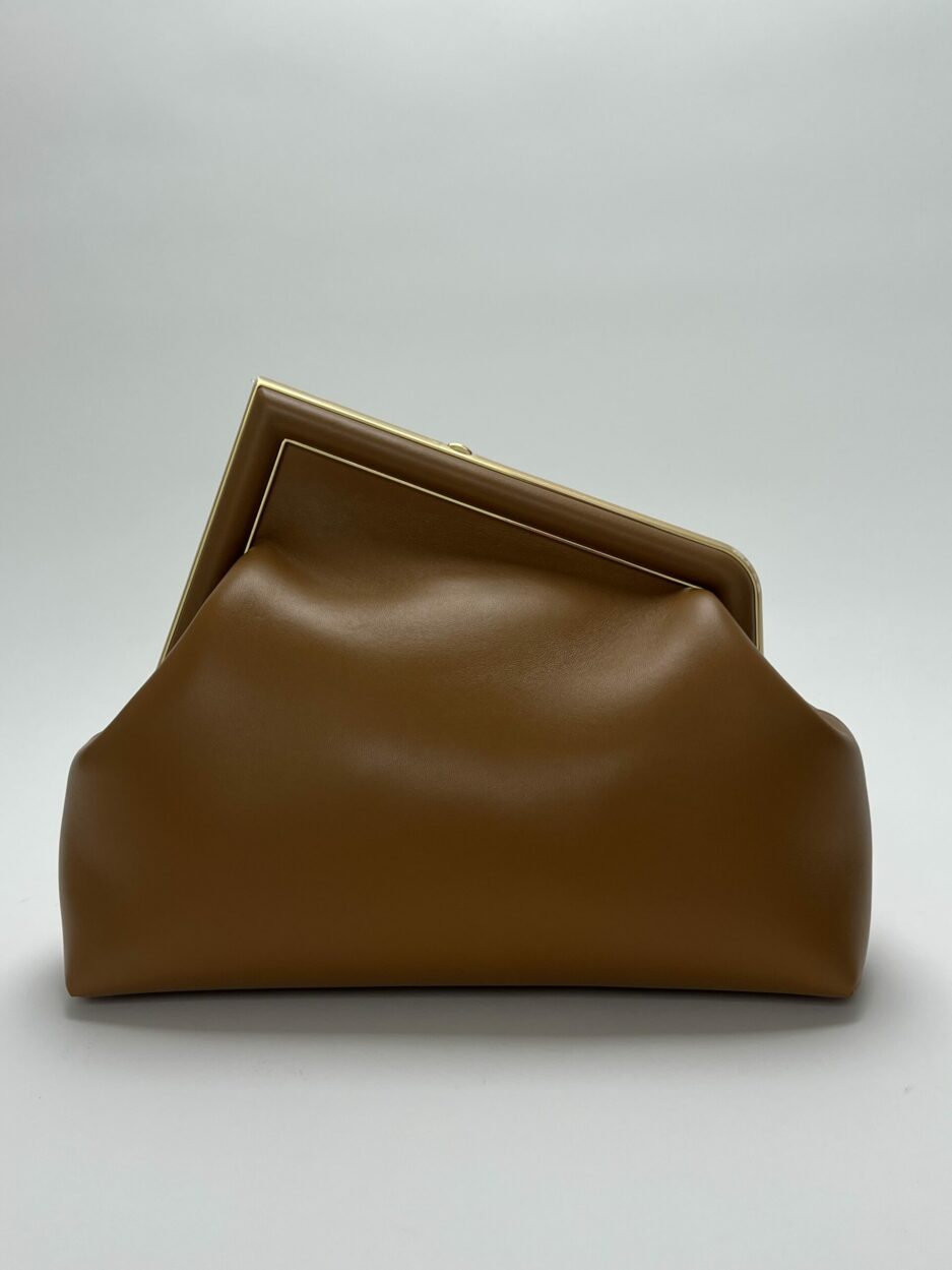 retro pelle Fendi First Medium Marrone