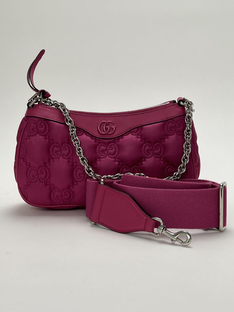 accessori Gucci GG Matelassé Nylon Fucsia
