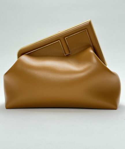 Fendi First Medium Marrone borsa luxury second hand
