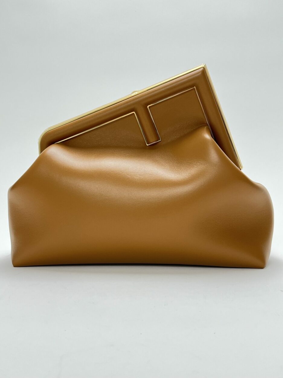 Fendi First Medium Marrone borsa luxury second hand