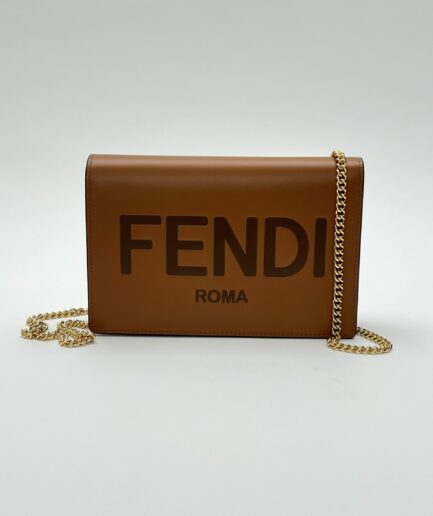 Fendi WOC Wallet on Chain Cuoio borsa lusso
