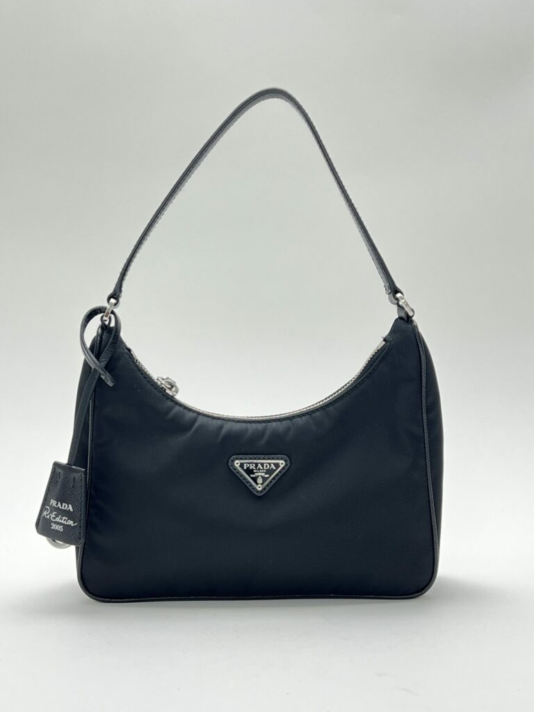 Prada Re-Edition 2005 nylon nero borsa mini hobo