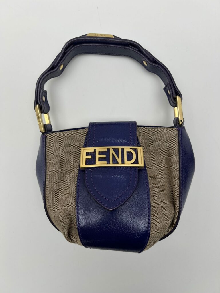 Fendi Mini Bag FF Vintage pelle viola