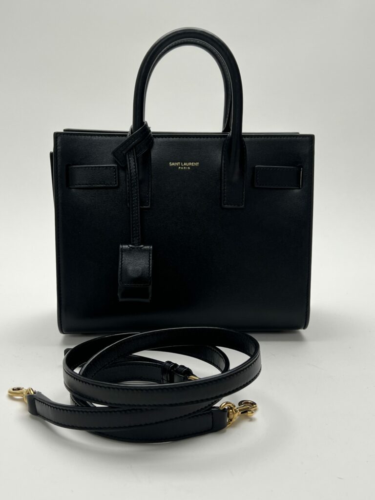 Saint Laurent Sac De Jour Nano 2022 pelle nera