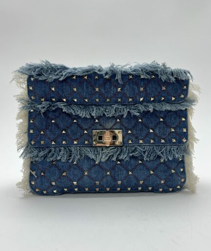 Valentino Garavani Rockstud Spike Denim borsa luxury