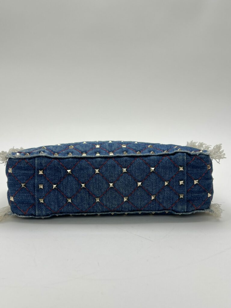 fondo borsa Valentino Garavani Rockstud Spike Denim