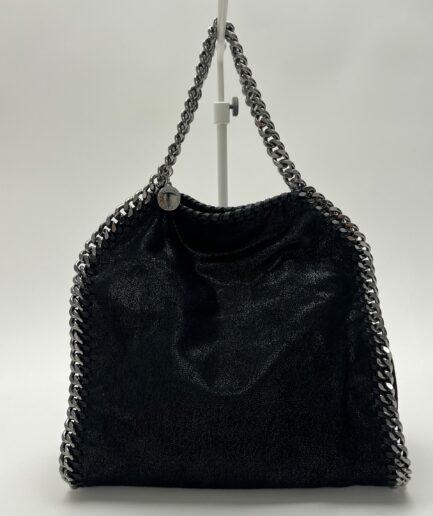 Stella McCartney Falabella Mini Tote nera con catena argentata