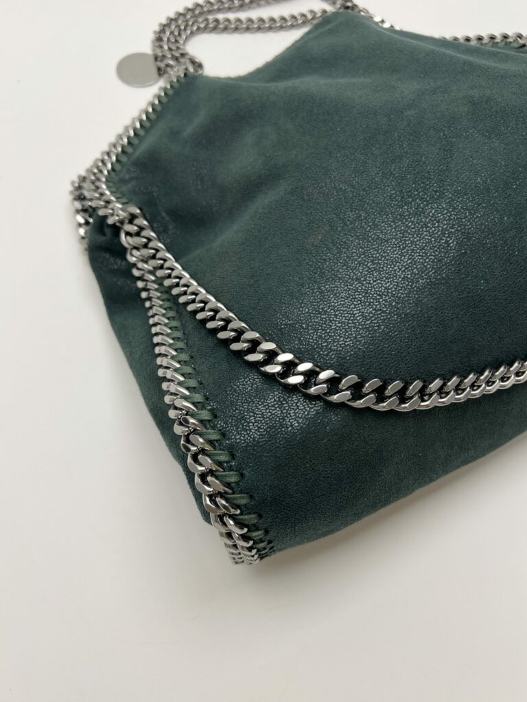 angolo 1 Stella McCartney Falabella Tote Verde