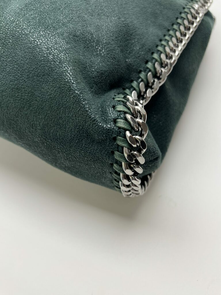 angolo 4 Stella McCartney Falabella Tote Verde