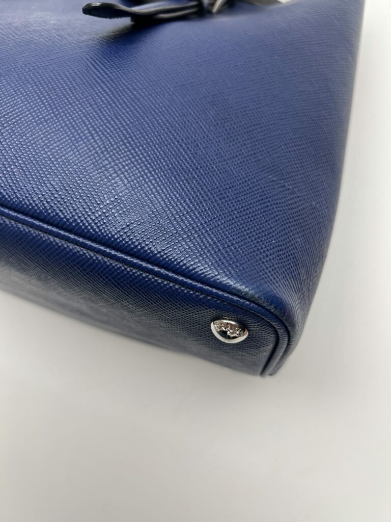 angolo 1 Prada Double Saffiano Blu