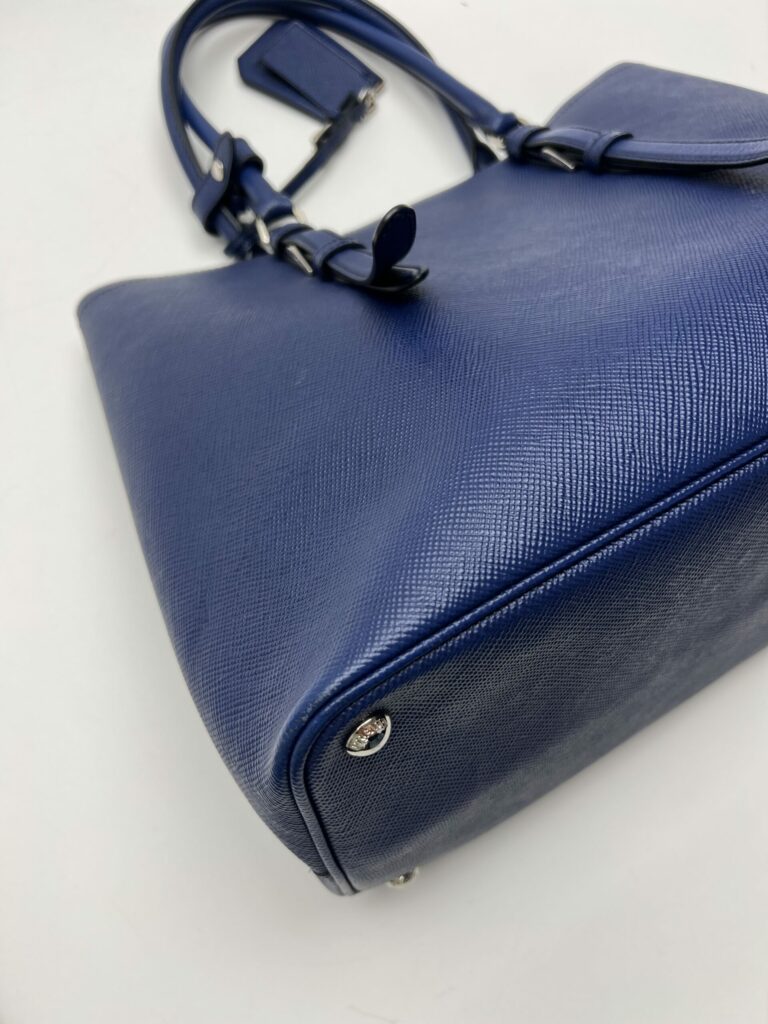 angolo 4 Prada Double Saffiano Blu
